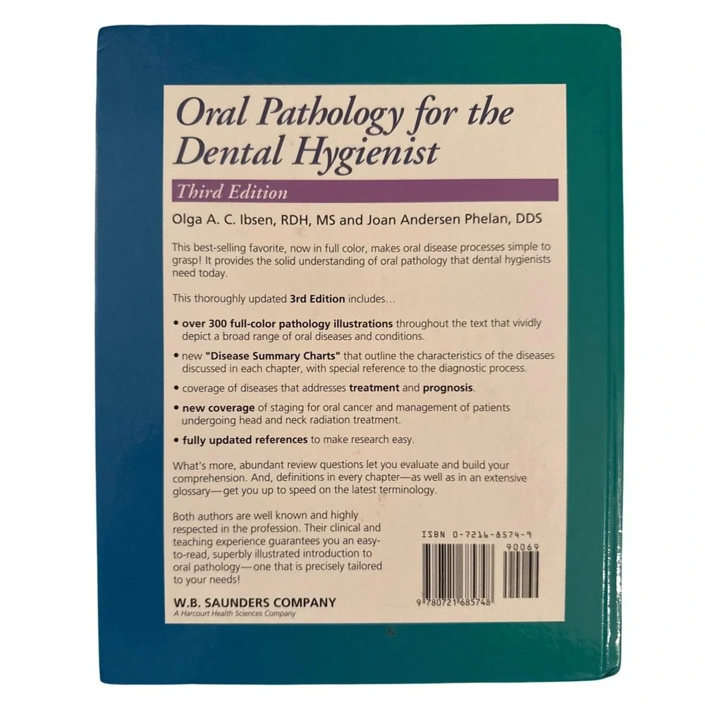 Oral Pathology for the Dental Hygienist Third Edition Textbook Ibsen Phelan